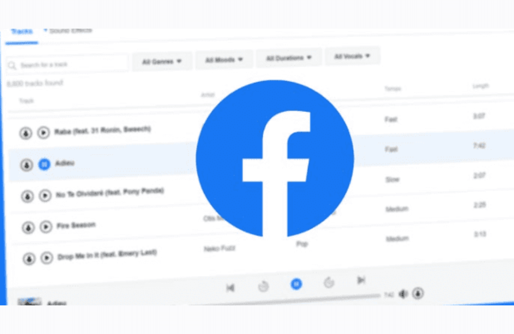 How to identify copyrighted songs on Facebook.