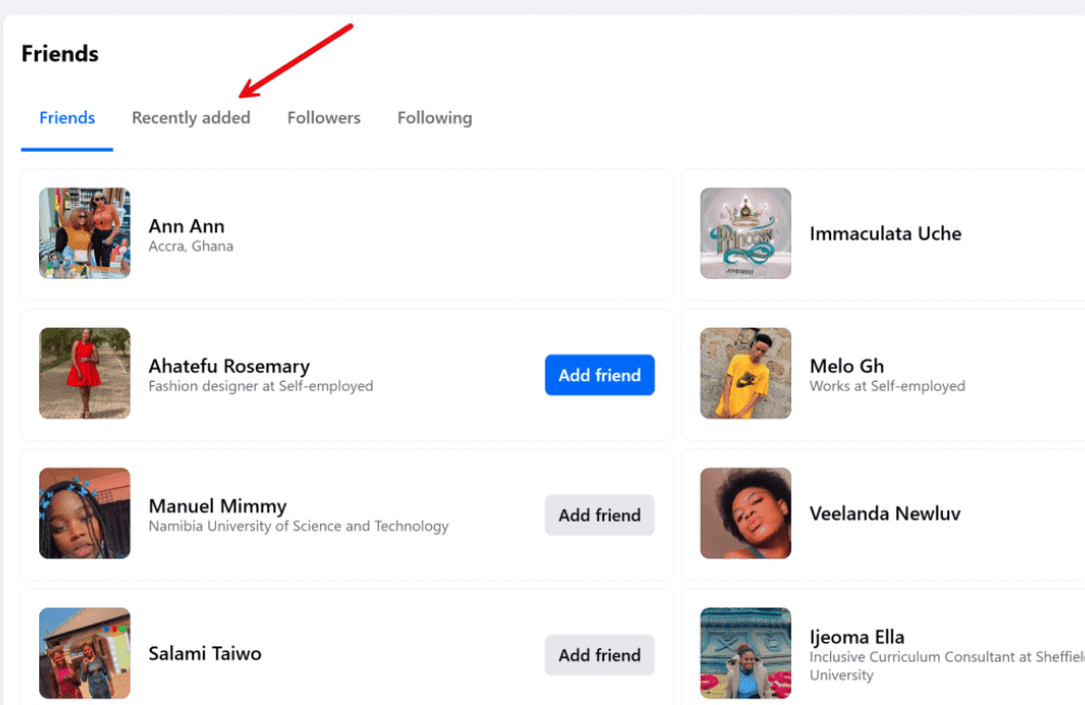How to find new friends added on facebook(Update 2025)